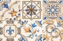 Decorated ceramic tiles