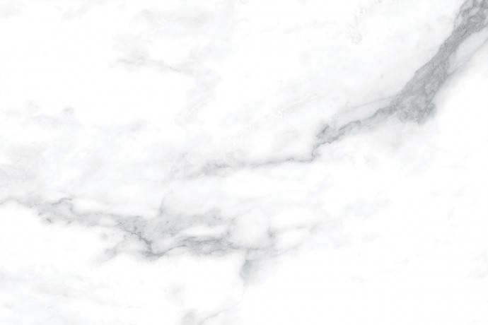 Glossy Arabescato style marble with grey veins