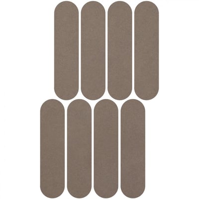 Brown concrete oval mosaic