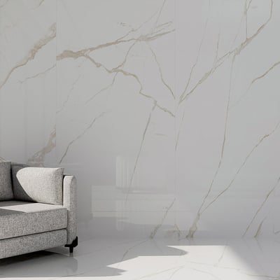 Glossy calacatta imperiale cream