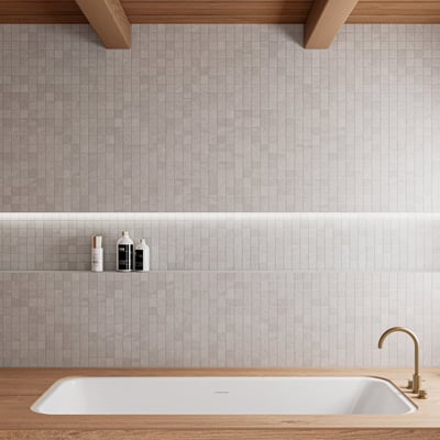 White Ardesia stone Mosaic