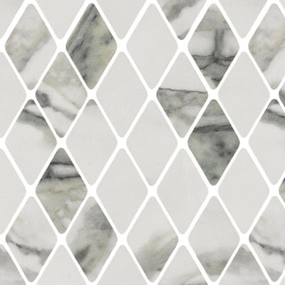 Calacatta green rhombuses mosaic