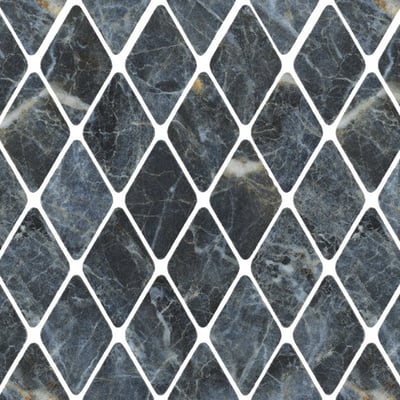 Blu Saint Laurent rhombuses mosaic