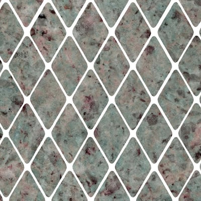 Amazzonite rhombuses mosaic