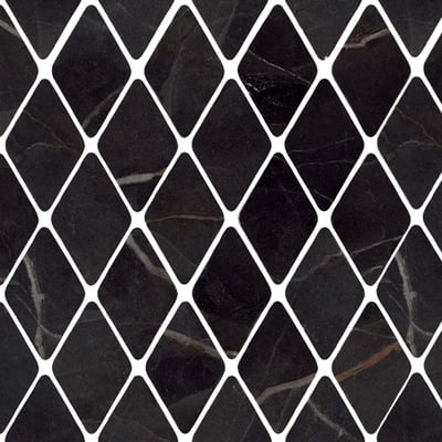 Calacatta Black rhombuses mosaic