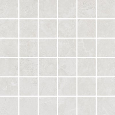 Contemporary White Crosscut Travertine Mosaic