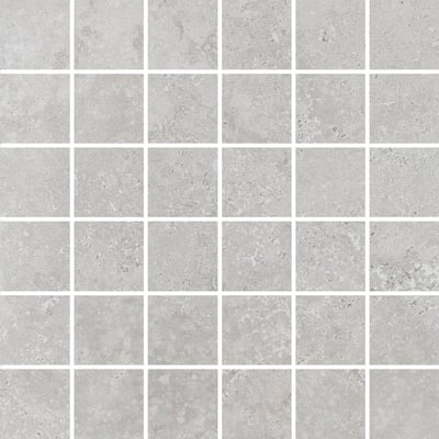 Contemporary Grey Crosscut Travertine Mosaic