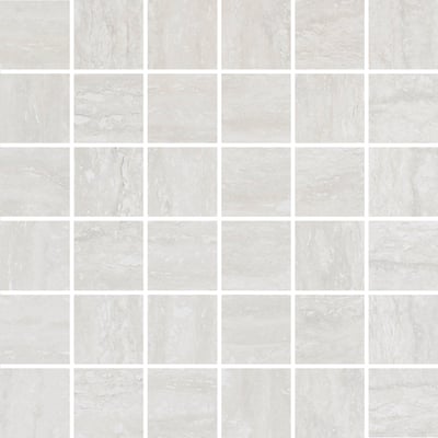 Contemporary White Veincut Travertine mosaic