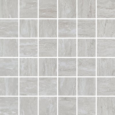 Contemporary Grey Veincut Travertine mosaic