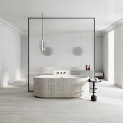 Contemporary White Veincut Travertine