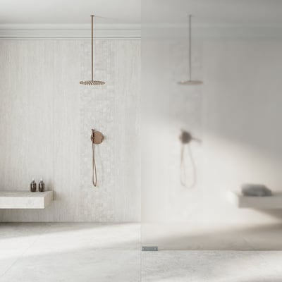 Travertino Bianco Veincut Contemporaneo
