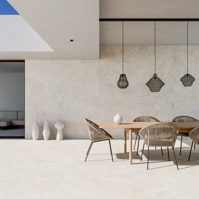 Travertin Crosscut Blanc Contemporain 20 mm Outdoor