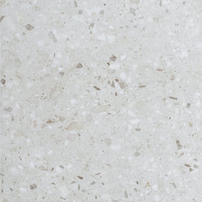 Pierre grainée mate blanc 20 mm