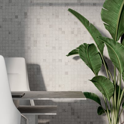 Rive Gauche Coconut Cement Mosaic 3x3