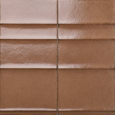 Retrò Brick Terrakotta Wellenmuster