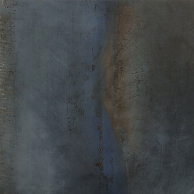 Leicht oxidiertes blau Metall