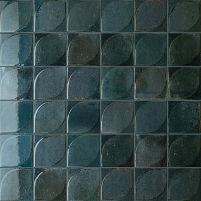 Terracotta Pétale Bleu