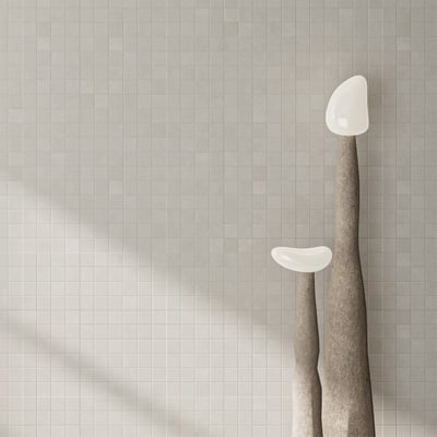 London Concrete White Mosaic