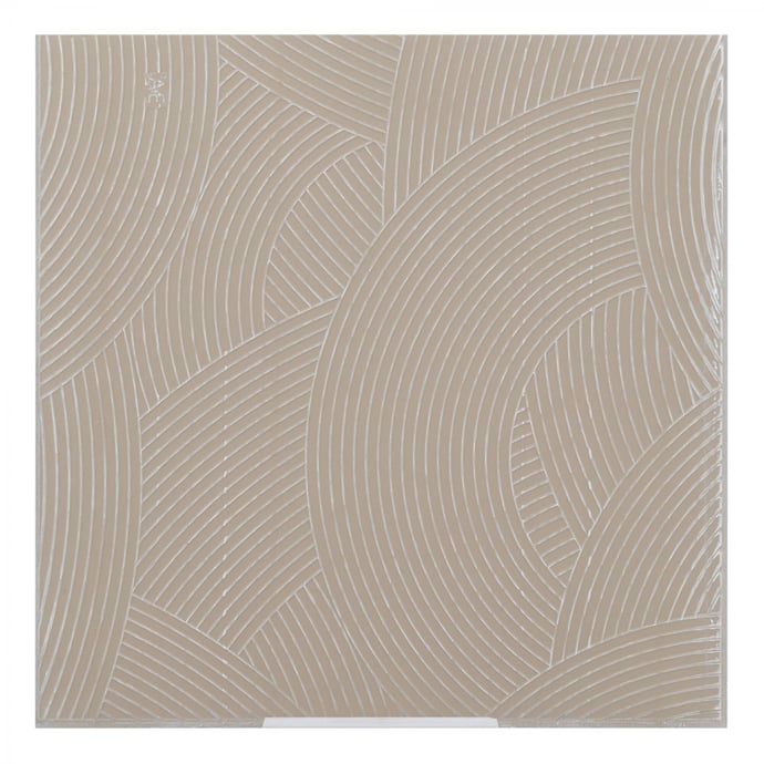 Beige Feinsteinzeug Fliesen mit Industrie-Metalloptik