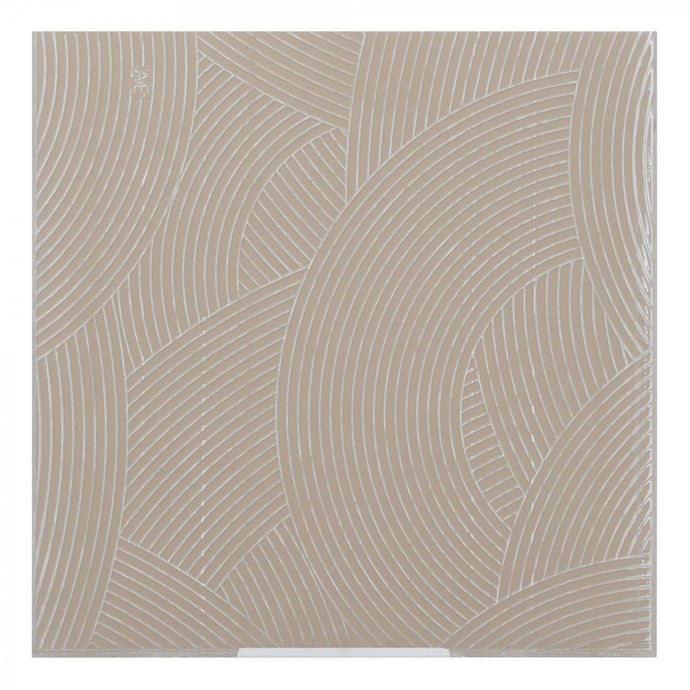 Carrelage effet métal oxydé tendance industrielle beige