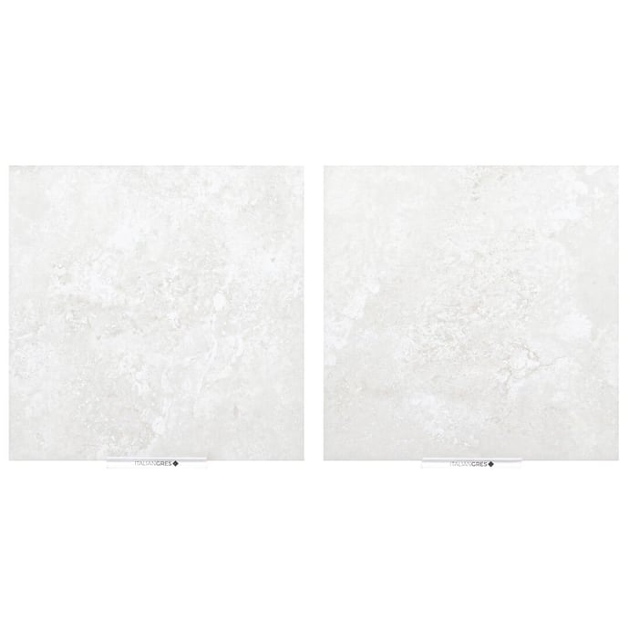Crosscut white travertine marble