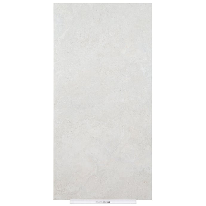 Travertin crosscut blanc texturée