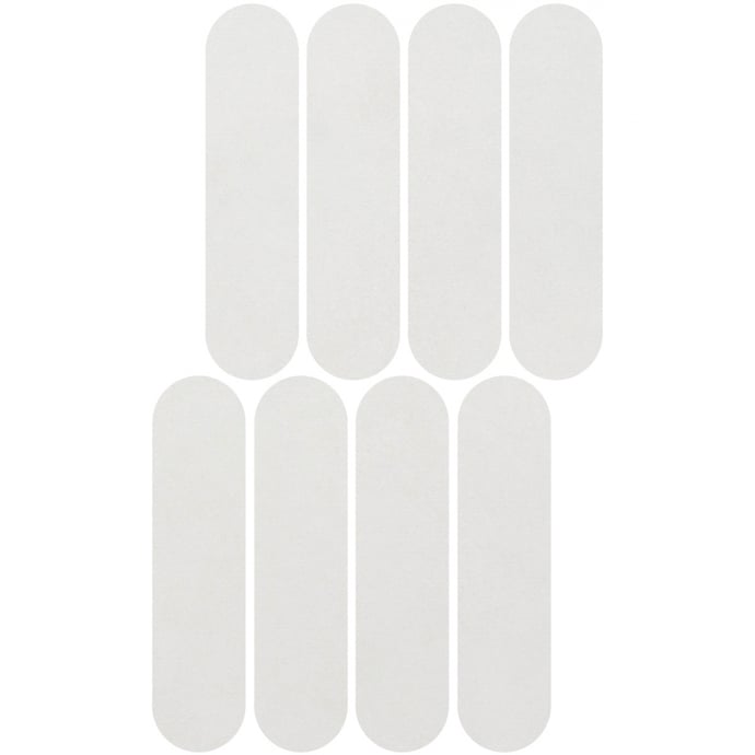 White concrete oval mosaic