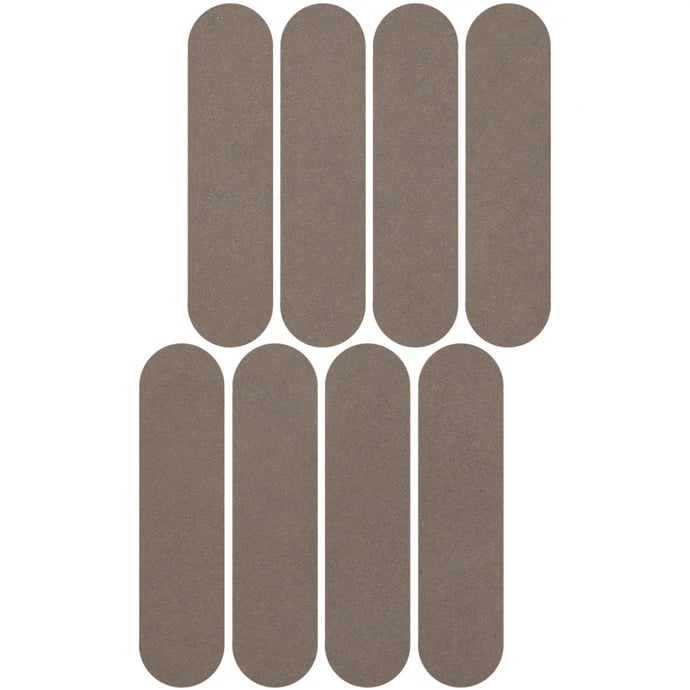 Brown concrete oval mosaic