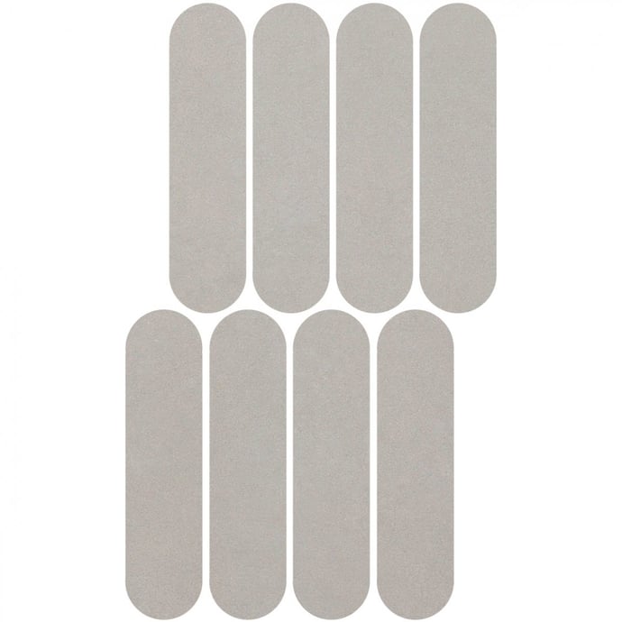 Taupe concrete oval mosaic