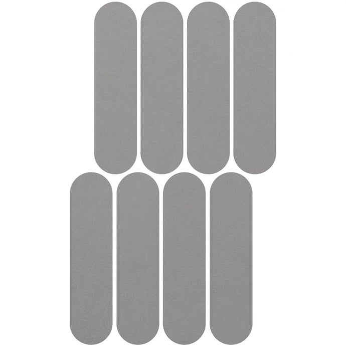 Anthracite concrete oval mosaic