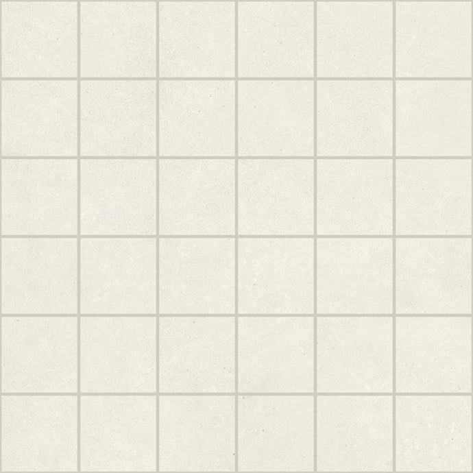 Mosaïque 5x5 cm Béton Blanc