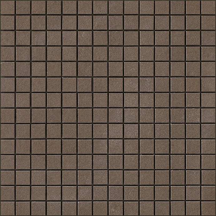 Mosaic 2x2 cm Brown concrete