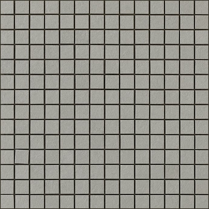 Mosaik 2x2 cm Grauer Zement