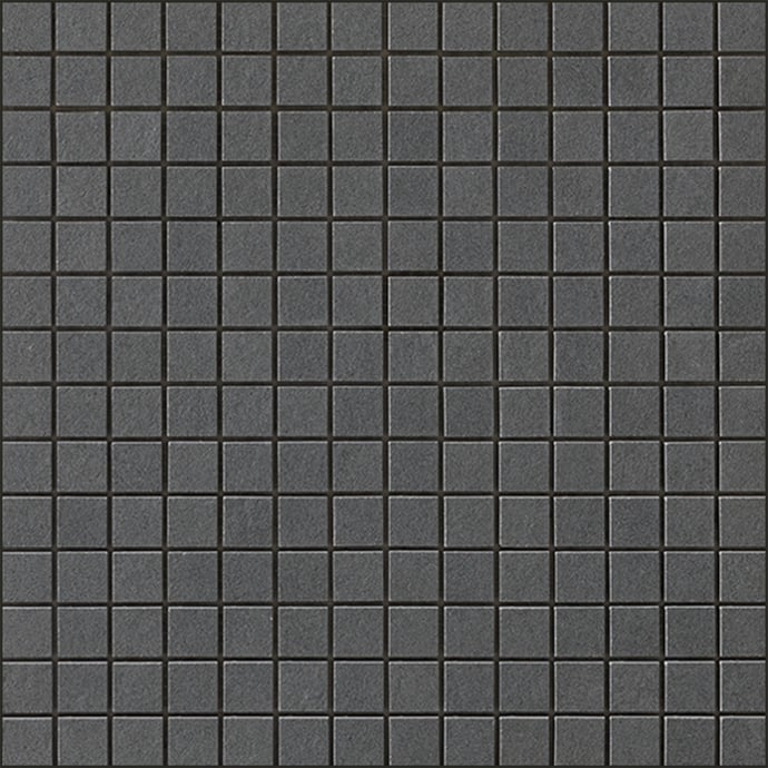 Mosaik 2x2 cm Schwarzer Zement