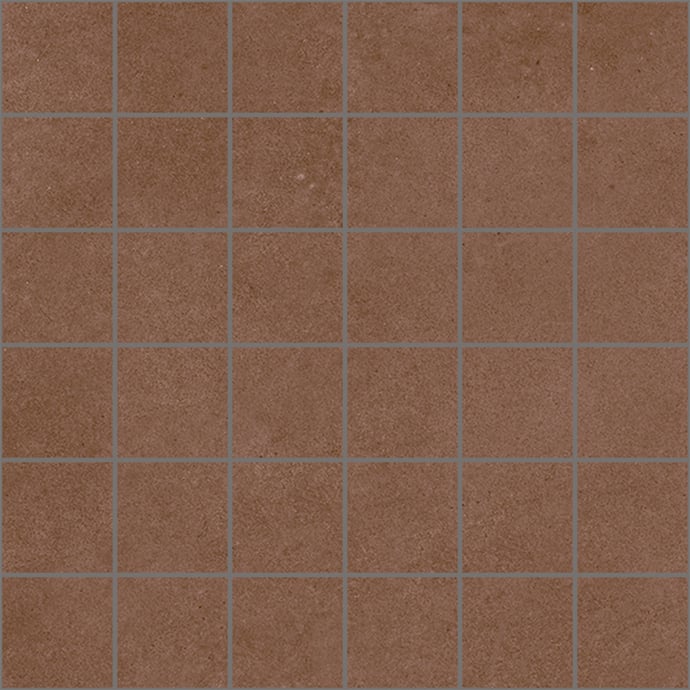 Mosaic 5x5 cm Flame concrete