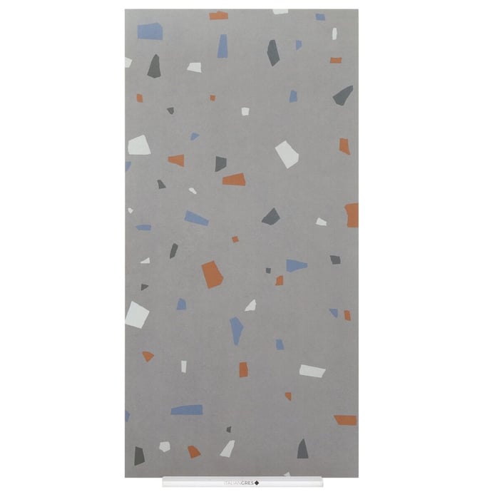 Anthrazitfarbener venezianischer geometrischer Terrazzo