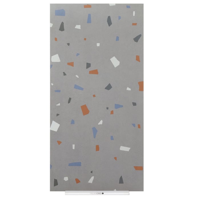 Anthrazitfarbener venezianischer geometrischer Terrazzo