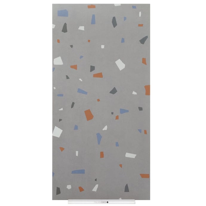Terrazzo veneziano geometrico antracite