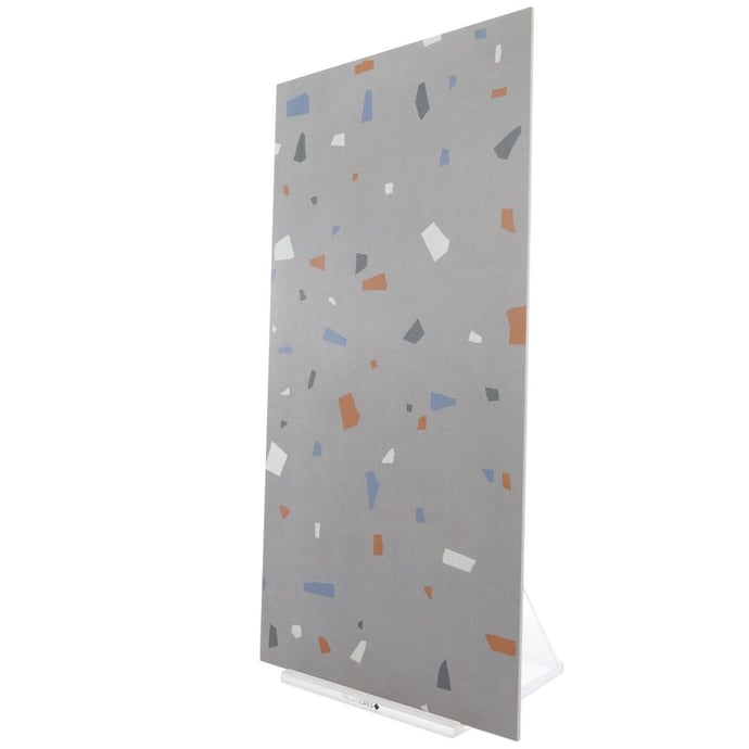 Anthrazitfarbener venezianischer geometrischer Terrazzo