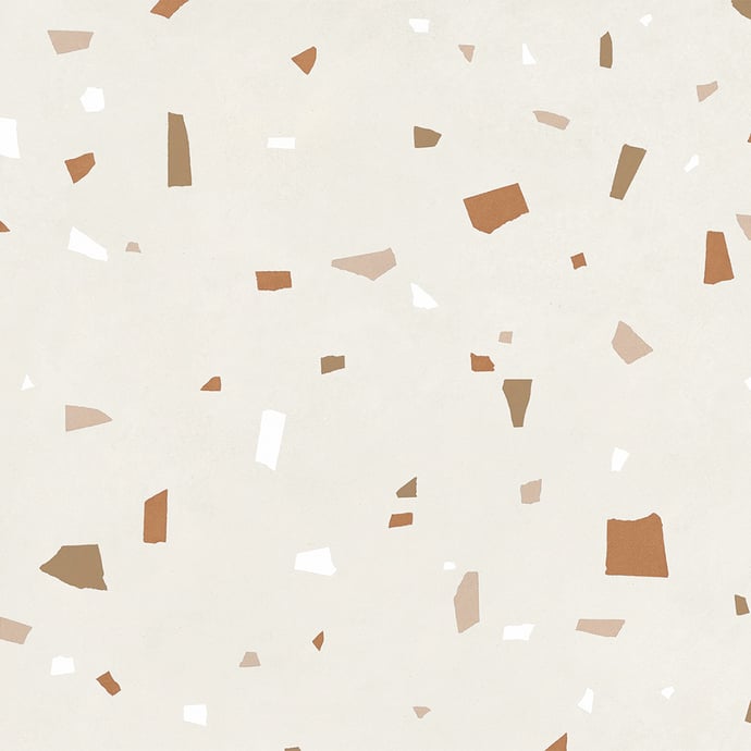 Terrazzo veneziano geometrico avorio