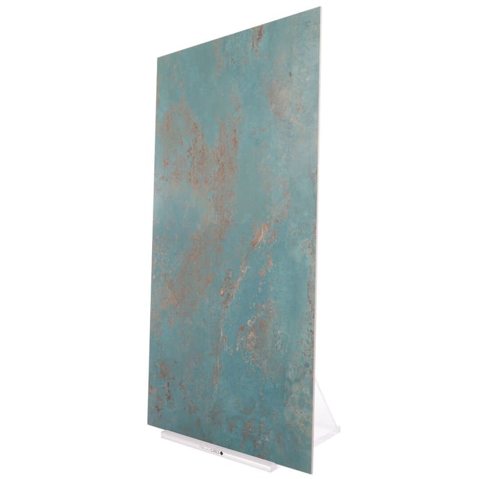 Oxidized iron tile green