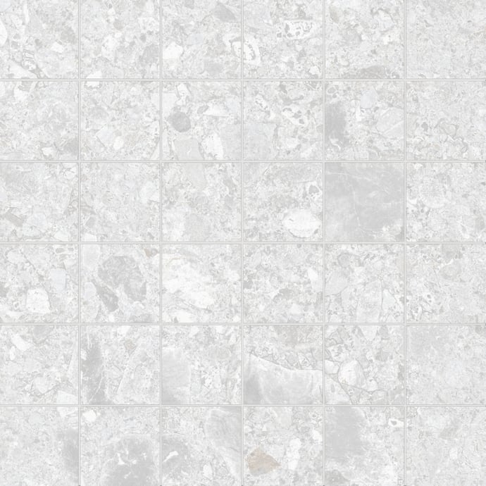 Milano Weißer Ceppo di Gré Mosaik