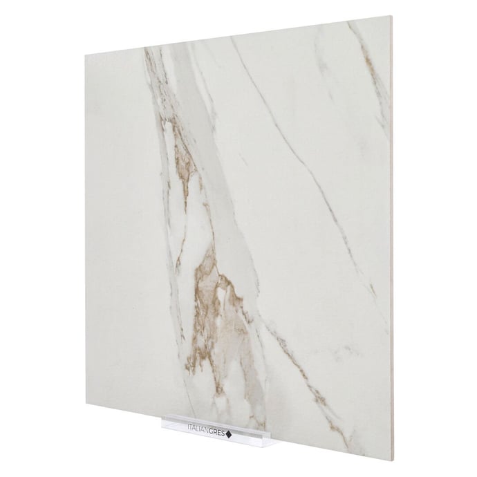 Glossy marble cream melange
