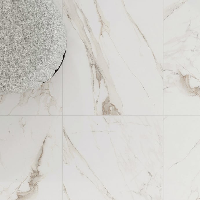 Marble effect tiles - Cream melange