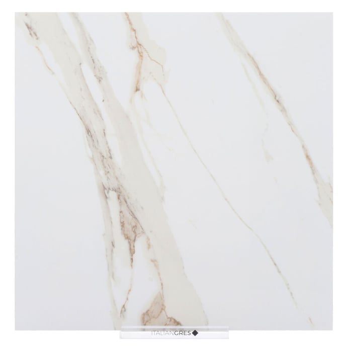Glossy marble cream melange