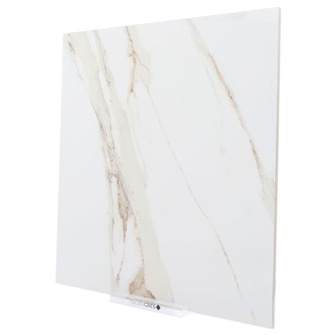 Glossy marble cream melange