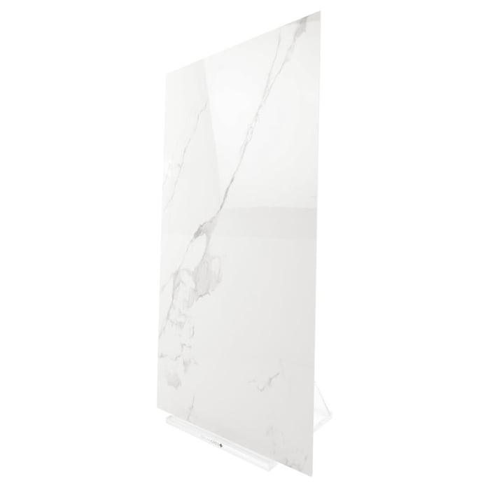Marble effect tiles - White melange