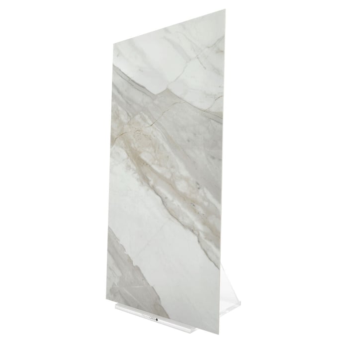 Marbre Calacatta brillant gris et or