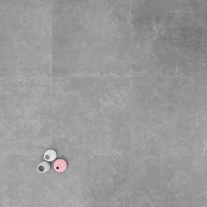 Concrete effect porcelain stoneware grey