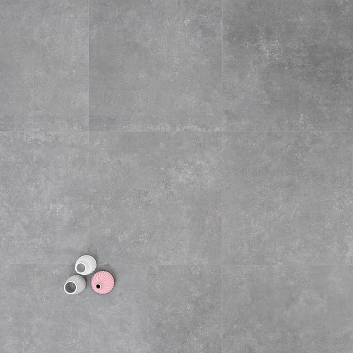 Concrete effect porcelain stoneware grey